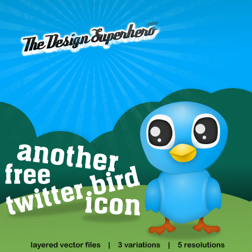 Free cute twitter bird 