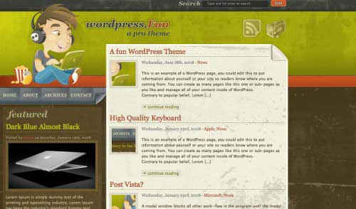 Wordpress Fun: A Free WordPress Theme